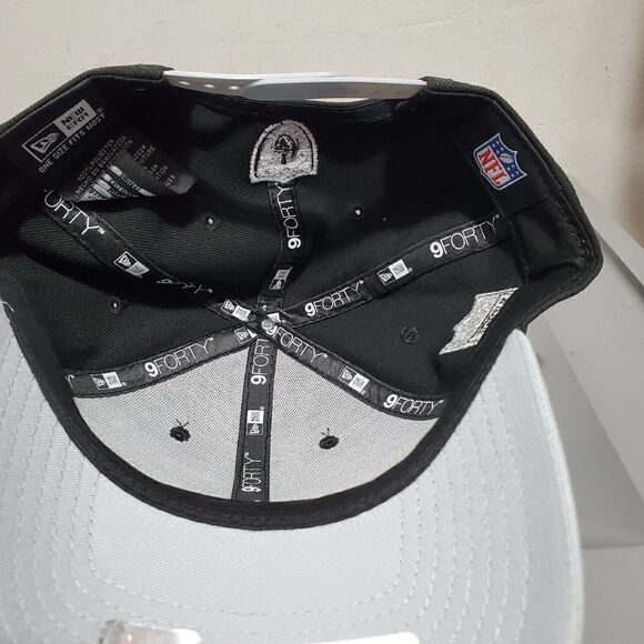 Las Vegas Raiders New Era 9FORTY NFL Draft Hat Black Snapback Adjustable NWT - Picture 6 of 9
